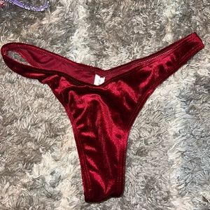 velvet bikini bottom